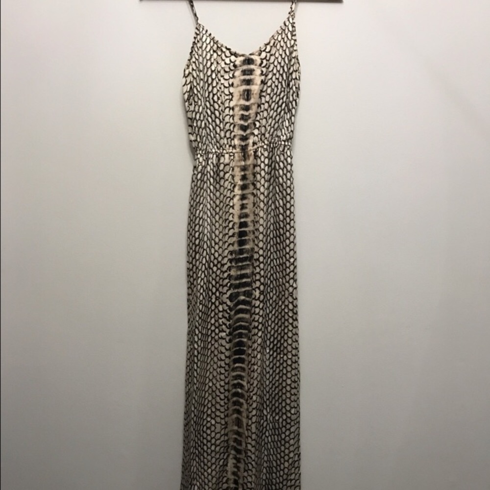 Xs silk Barneys New York Snake Print Dress Maxi
